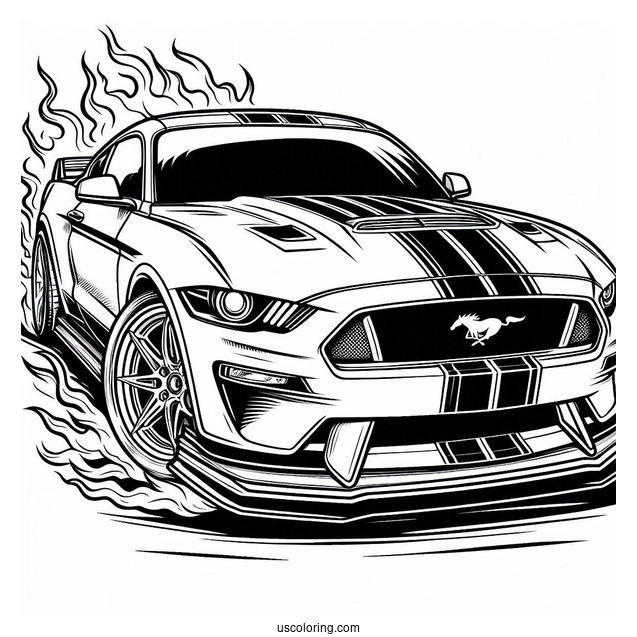 Mustang Coloring Sheet