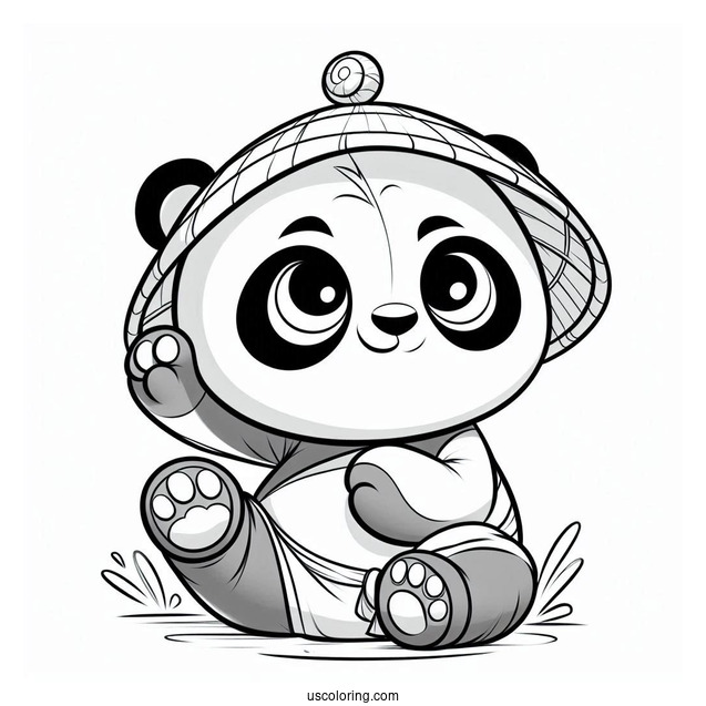 Baby Po From Kung Fu Panda To Color_