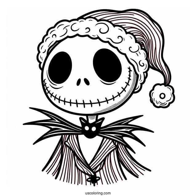 Jack Skellington In Santa Costume