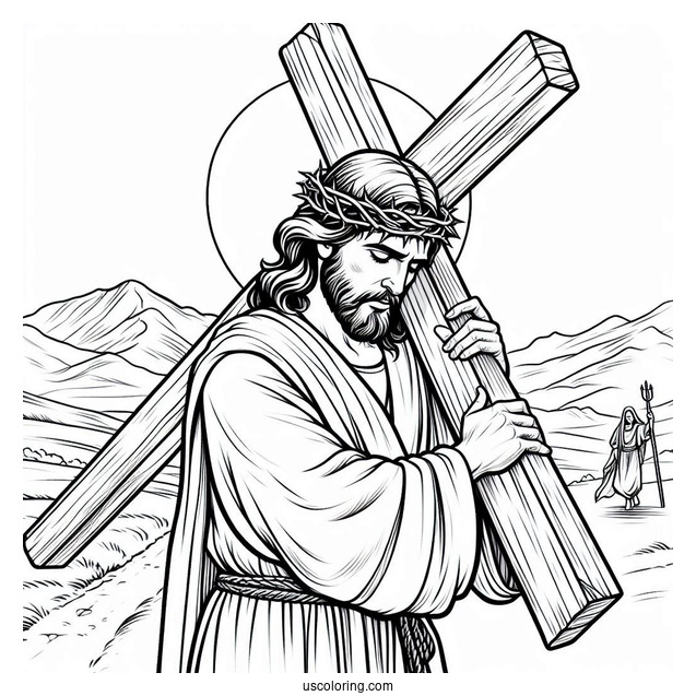 Jesus Christ Carrying Cross