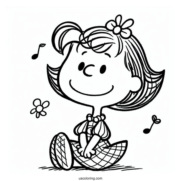 Coloring Page Of Sally From Peanuts