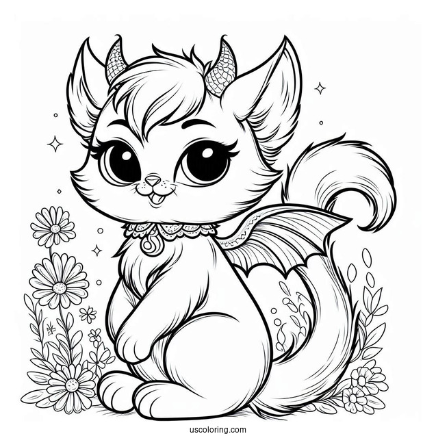 Coloring Page Of Lucifer The Cat From Cinderella