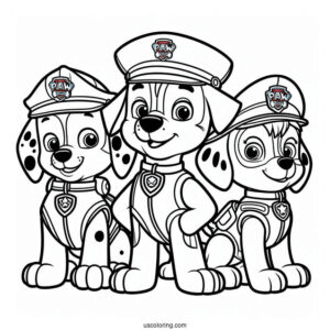 Paw Patrol Friends Coloring Sheet(1)