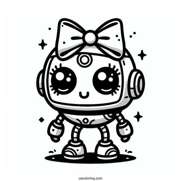 Poppy Playtime Coloring Page Of Boogie Bot For Kids