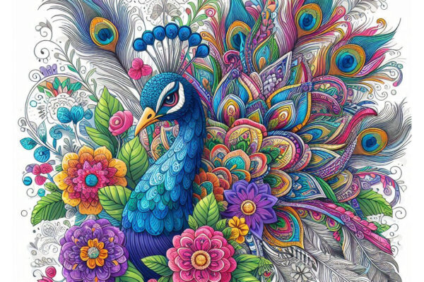 Peacock Coloring Pages Featured Image v1
