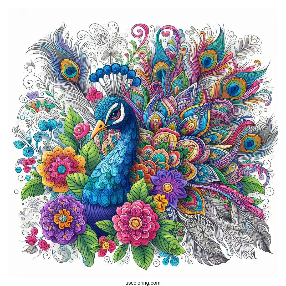 Peacock Coloring Pages Featured Image v1