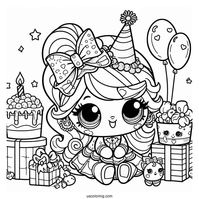 Birthday Betty Shopkins With Presents