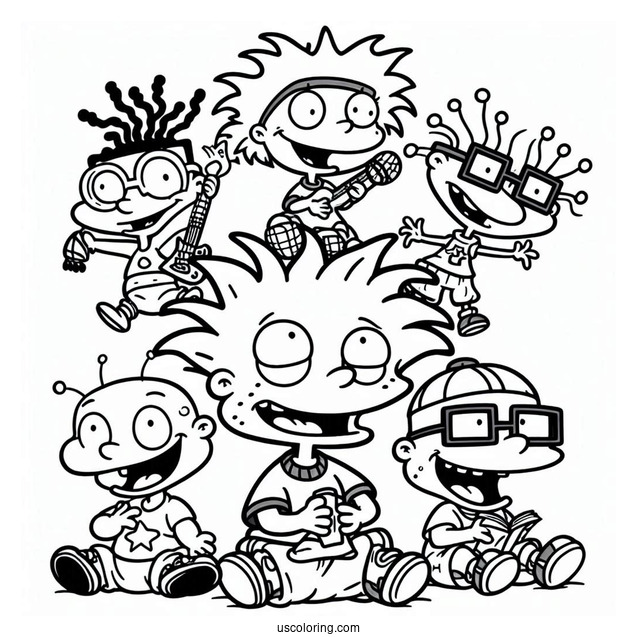 Nickelodeon Coloring Page Of Rugrats