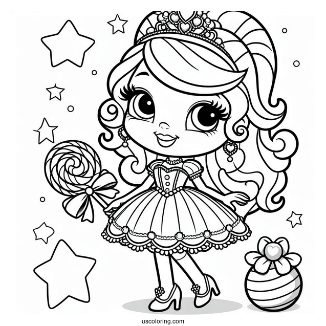 Sweetie From Princess of Barkingburg To Color