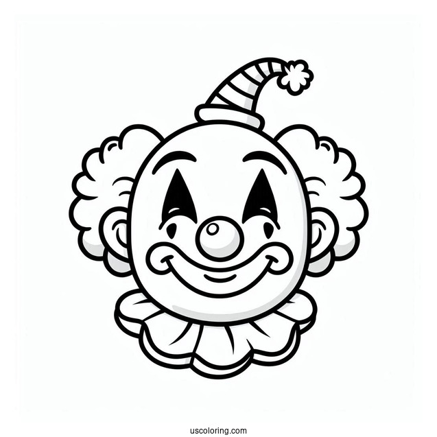 Clown Face for Preschoolers