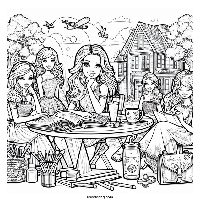 Barbie And Dreamhouse Adventures Coloring Page