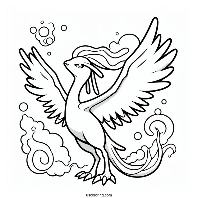Moltres Pokemon To Color In
