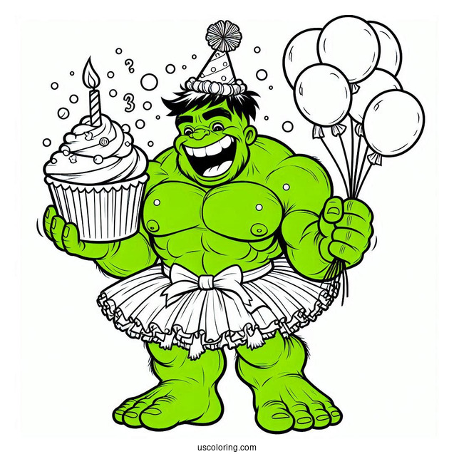 Hulk Smash To Color In