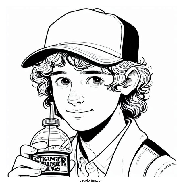 Coloring Sheet For Mike Wheeler