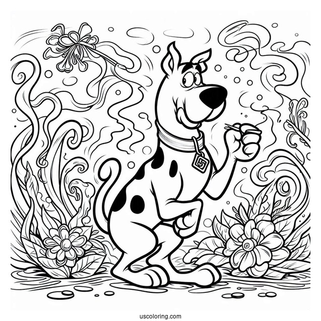 Mystery In From Scooby-Doo Coloring Sheet
