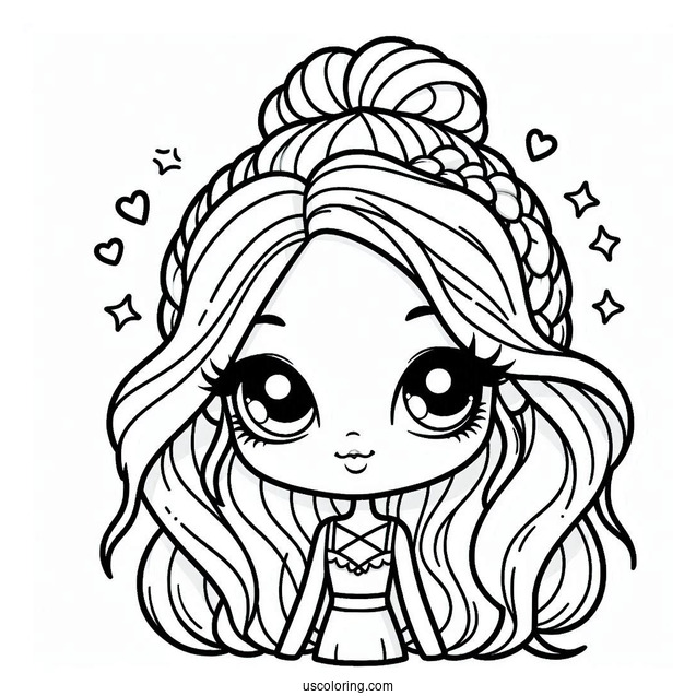 Kawaii Bratz Cloe Coloring In For Preschoolers