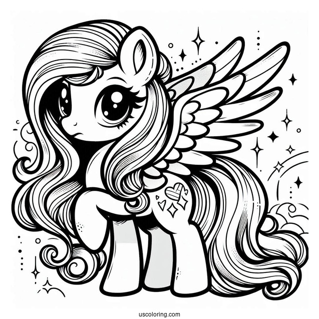 Retro My Little Pony With Wings