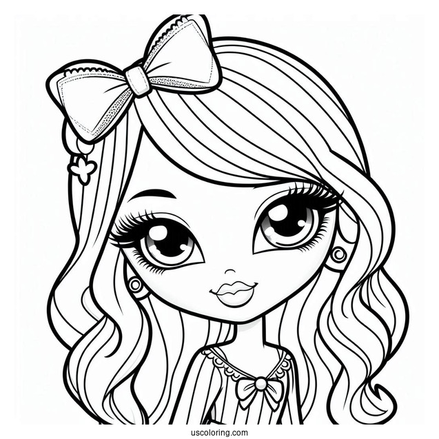 Kawaii Bratz Cloe Coloring In For Preschoolers