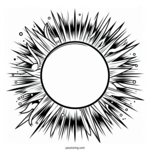Logo Sonic Exe Coloring Page