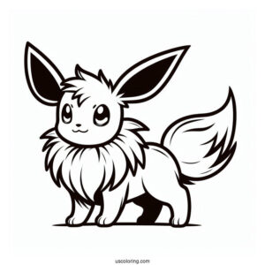 Coloring Page Of Jolteon Eevee Outline