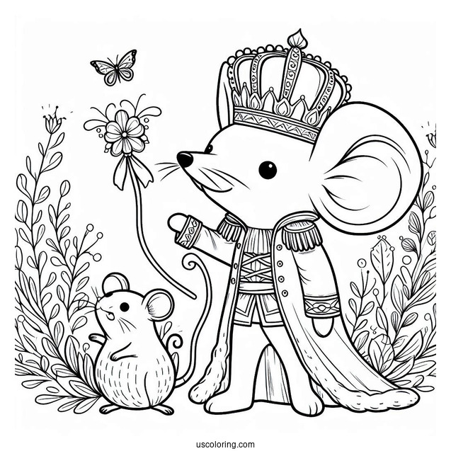 Mouse King From The Nutcracker Coloring Sheet