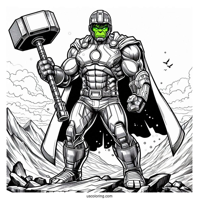 Hulk Vs Iron Man Hulkbuster Coloring In