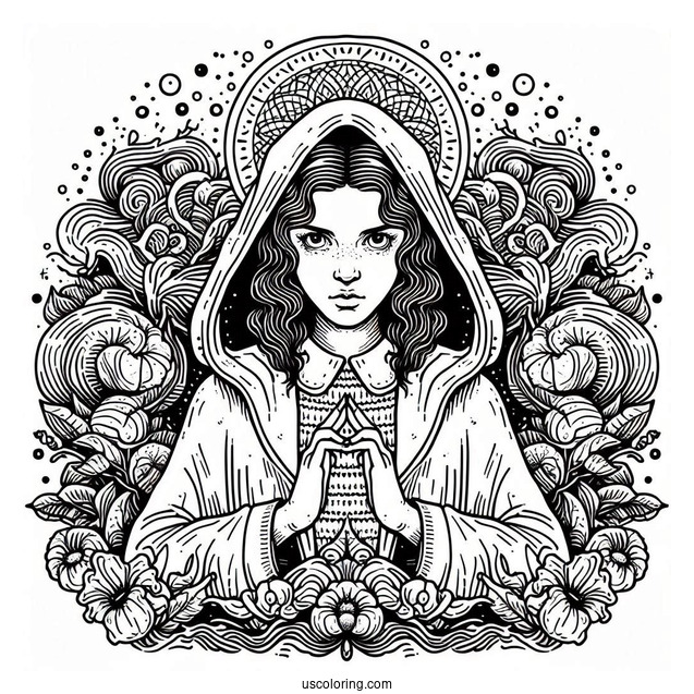 Coloring Page Of Vecna From Stranger Things