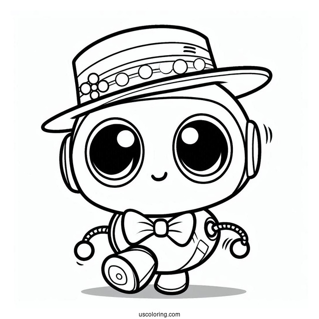 Poppy Playtime Coloring Page Of Boogie Bot For Kids