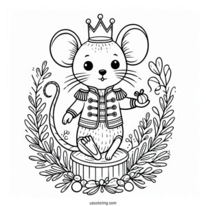 Mouse King From The Nutcracker Coloring Sheet