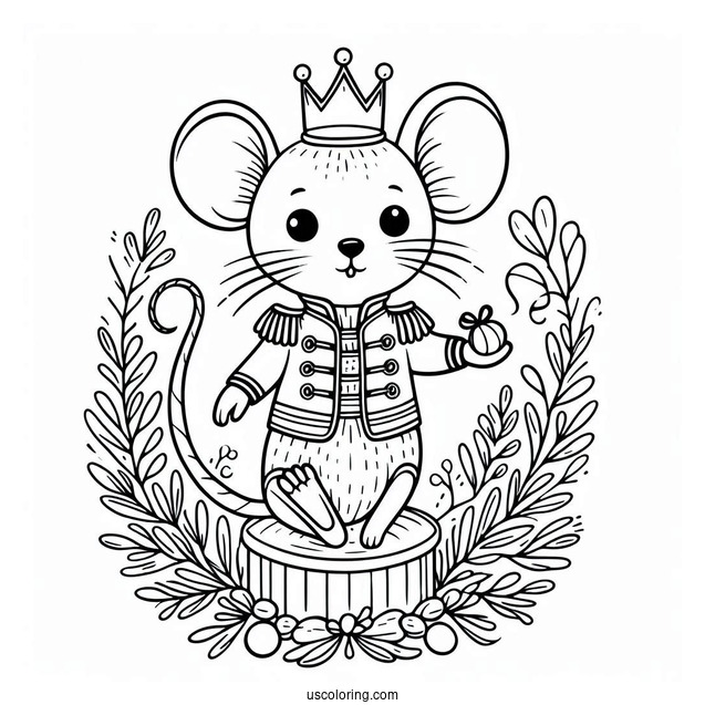 Mouse King From The Nutcracker Coloring Sheet