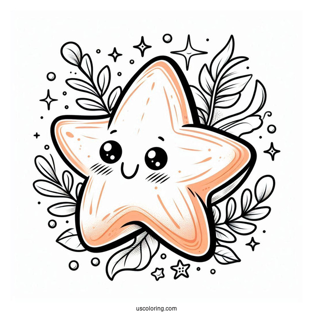 Peach Starfish Coloring Page From Finding Nemo