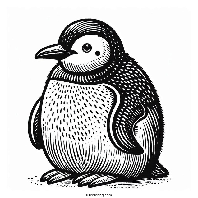 Humboldt Penguin Coloring Page