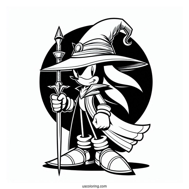 Coloring Page Of Sir Lancelot Shadow