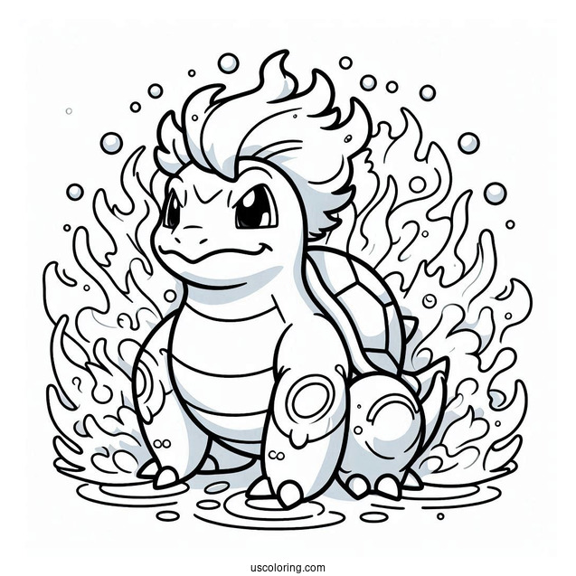 Blastoise Pokemon Coloring Page