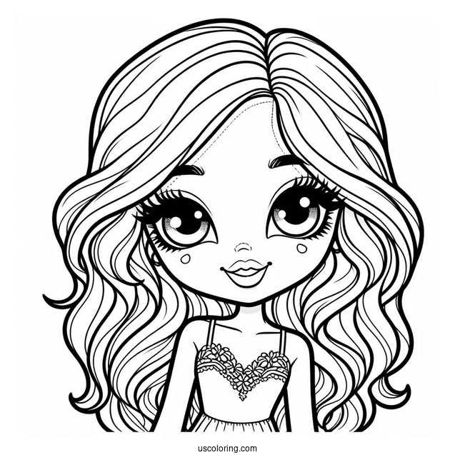 Kawaii Phoebe Bratz Coloring Page