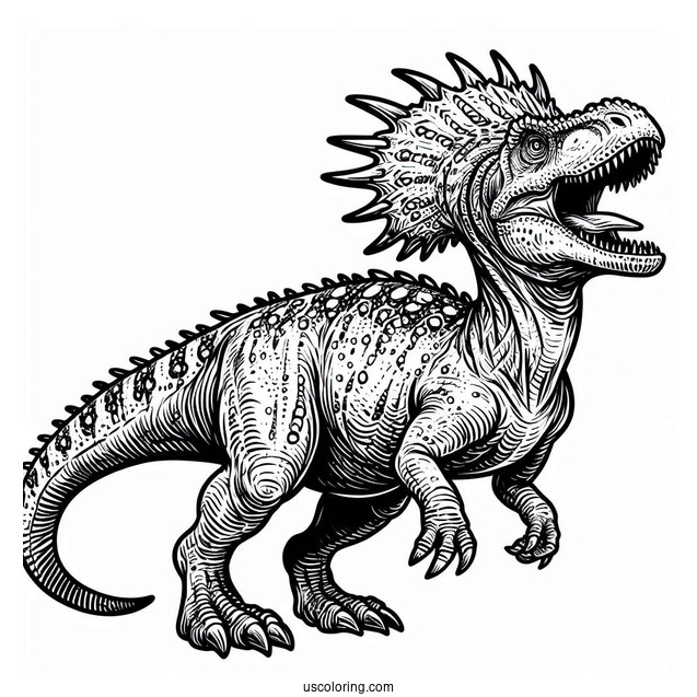 Tough Styracosaurus Coloring Page