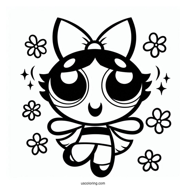 Bliss Character From Powerpuff Girls To Color