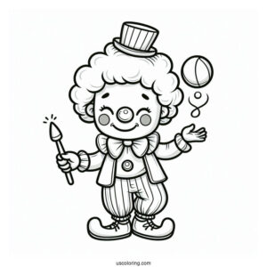 Cute Juggling Clown