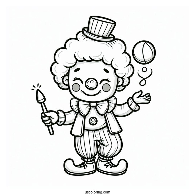 Cute Juggling Clown