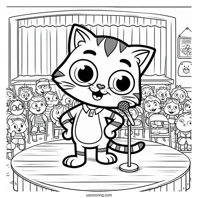 Pete The Cat At a School Talent Show