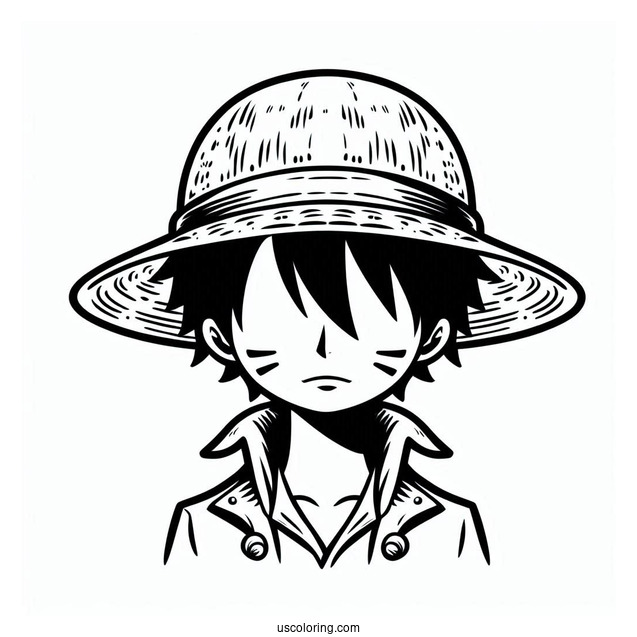 One Piece Coloring Page Of Straw Hat Pirates