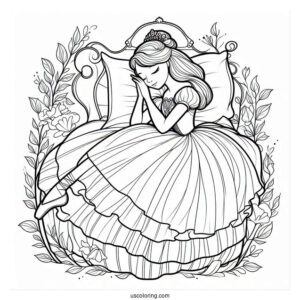 Sleeping Beauty Ballerinas To Color