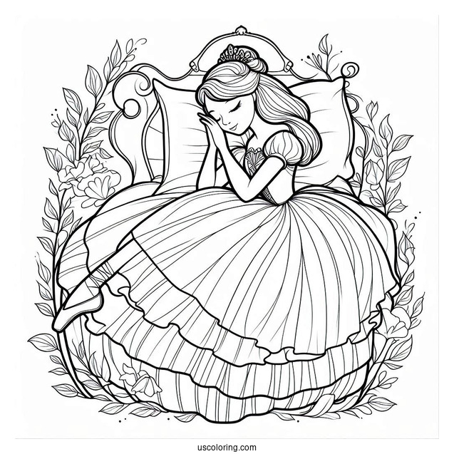 Sleeping Beauty Ballerinas To Color