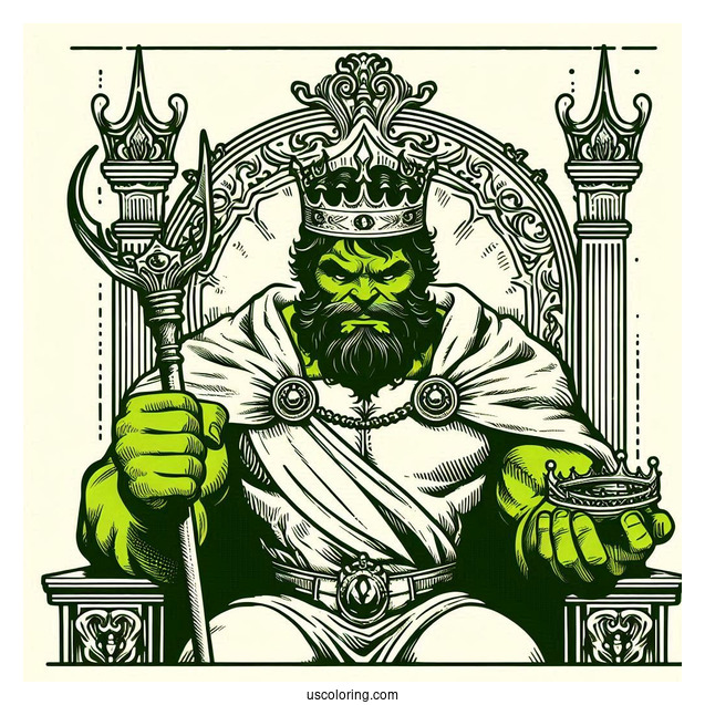 Retro She Hulk Coloring In Page