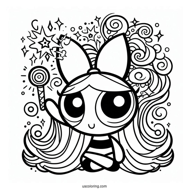 Bliss Character From Powerpuff Girls To Color
