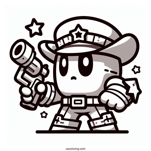 Full Page Brawl Stars Coloring Page Poster