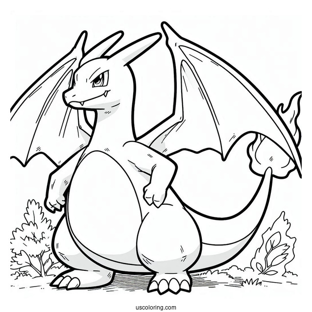 Coloring Page Of Charizard
