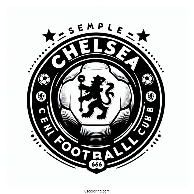 Chelsea Football Club Logo To Color