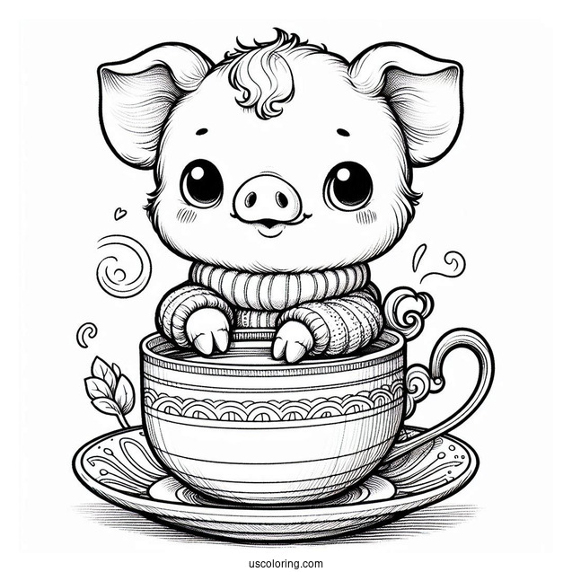 Adorable Teacup Piglet