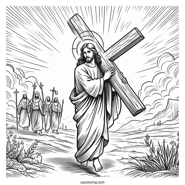 Jesus Christ Carrying Cross